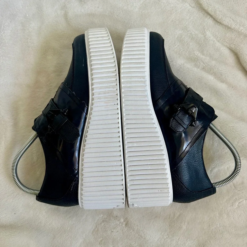 Circus by Sam Edelman Cassie Black Platform Creepers Shoes Women's Size 9